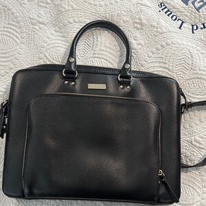 Kate Spade Black Leather Laptop Bag